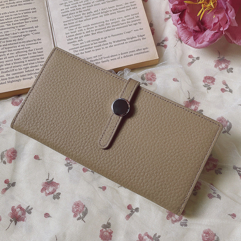 Leather Women Wallets With Lychee Pattern & Luxury Long Style Global swanky 2
