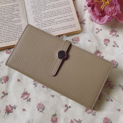 Leather Women Wallets With Lychee Pattern & Luxury Long Style Global swanky 2