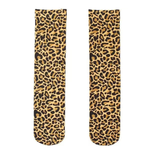  Leopard-Print Horse Oil Mid-Calf Socks Trendy and Comfortable
global-swanky 2