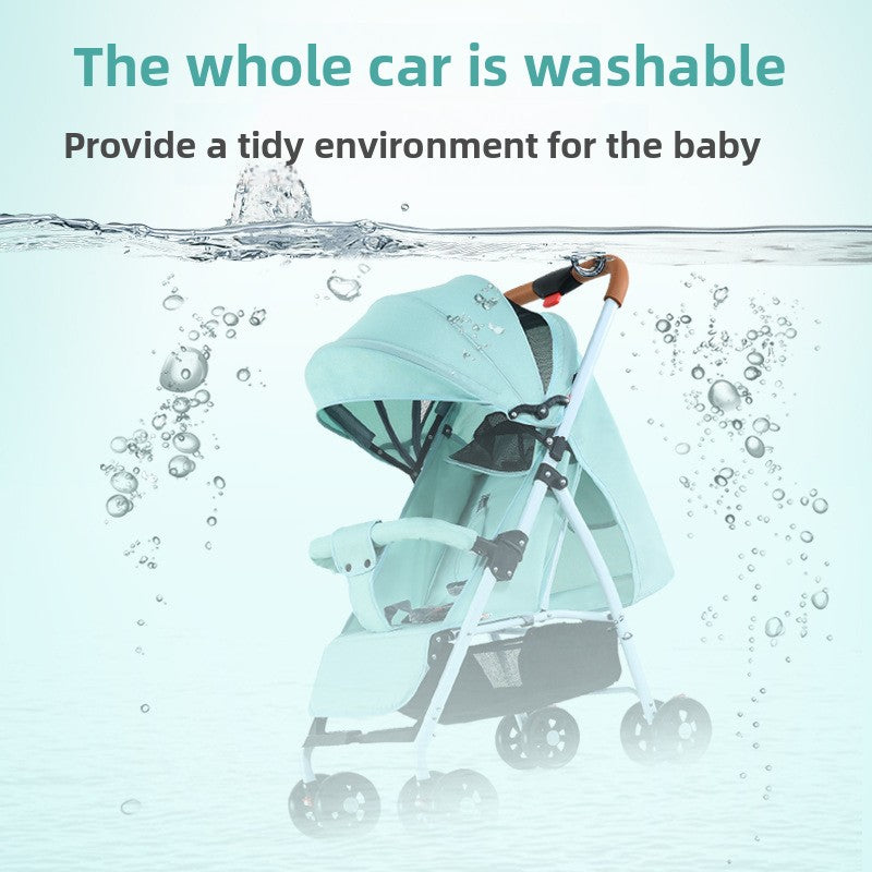 Lightweight Foldable Baby Stroller with Reclining Seat Uses Global Swanky 3