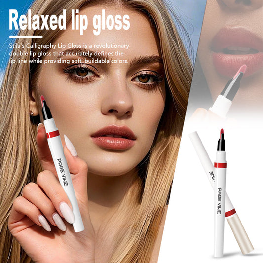 Lip Liner and Gloss Dual Set for Smooth, Long-Lasting Color globalswanky 1