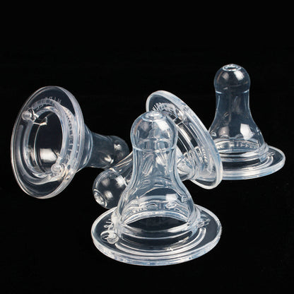 Liquid Silicone Baby Nipple Soft Simulation Feeding Bottles globalswanky 02
