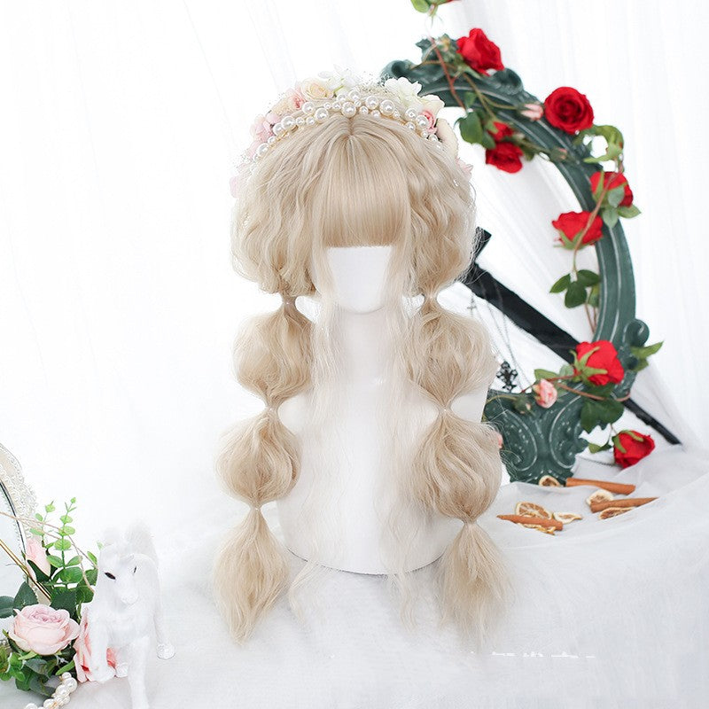 Long Curly Hair Wig for Women Small Curls Fashionable Look globalswanky 01