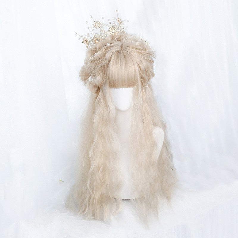 Long Curly Hair Wig for Women Small Curls Fashionable Look globalswanky 02