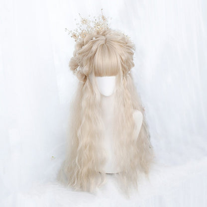 Long Curly Hair Wig for Women Small Curls Fashionable Look globalswanky 02