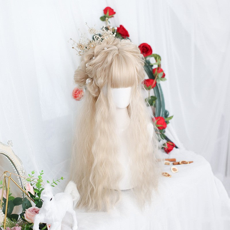 Long Curly Hair Wig for Women Small Curls Fashionable Look globalswanky 03
