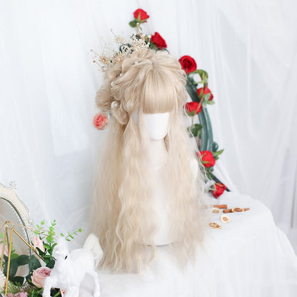 Long Curly Hair Wig for Women Small Curls Fashionable Look globalswanky 03