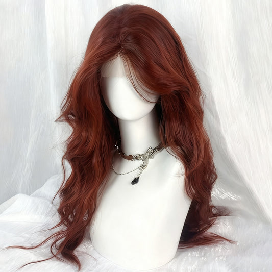 Long Curly Lace Front Wig With Side Bangs for a Bold Look globalswanky 03