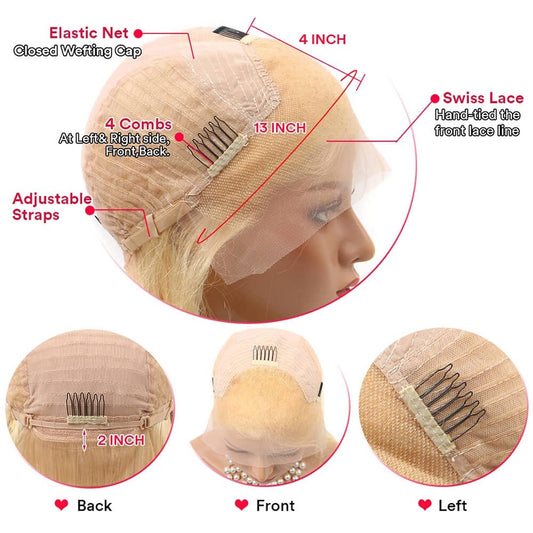 Long Curly Synthetic Wig for Women in Light Gold Color Style globalswanky 02