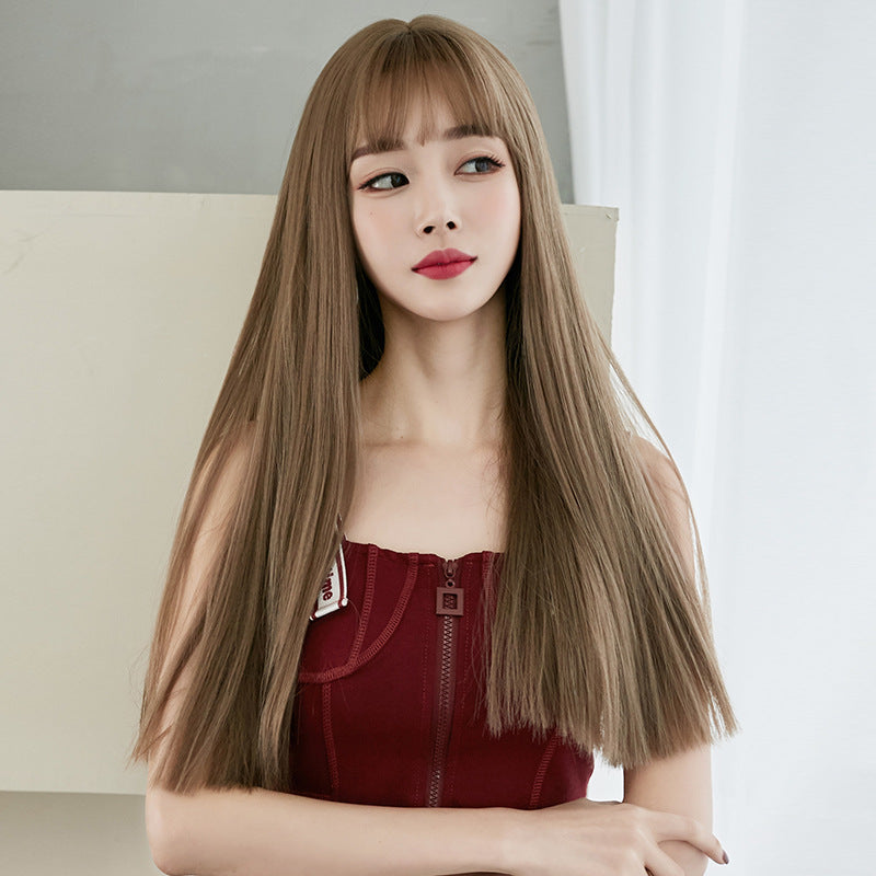 Long Straight Synthetic Hair Wig for Women Natural Style globalswanky 02