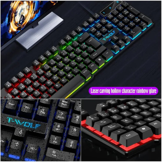 Luminous Gaming USB Wired Keyboard Floating Manipulator globalswanky 02
