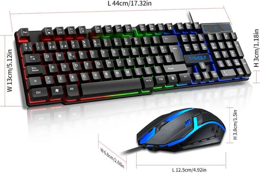 Luminous Gaming USB Wired Keyboard Floating Manipulator globalswanky 04