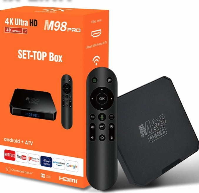 M98 Set Top Box – 4K Streaming, Voice Control & Fast Performance Global  swanky 1