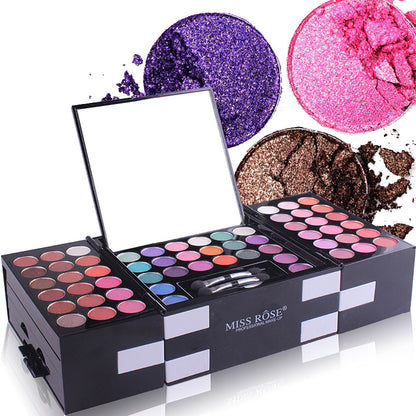 MISS ROSE 144-Color Makeup Kit – Eyeshadow, Blush & Eyebrow Set Global Swanky 3