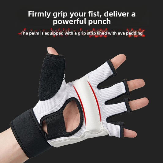  MMA Half Finger Boxing Gloves with Comfortable Fit and Grip lobal-swanky 2