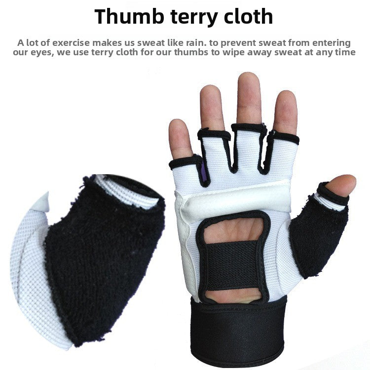  MMA Half Finger Boxing Gloves with Comfortable Fit and Grip lobal-swanky 3