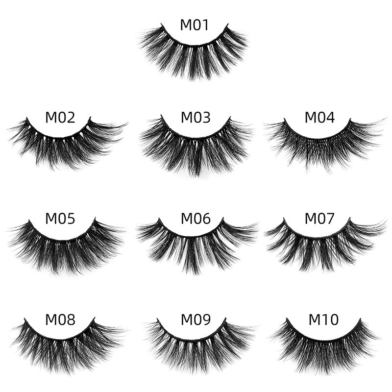 M Series False Eyelashes – Thick, Handmade Mink Lashes (100 Boxes) global swanky 3