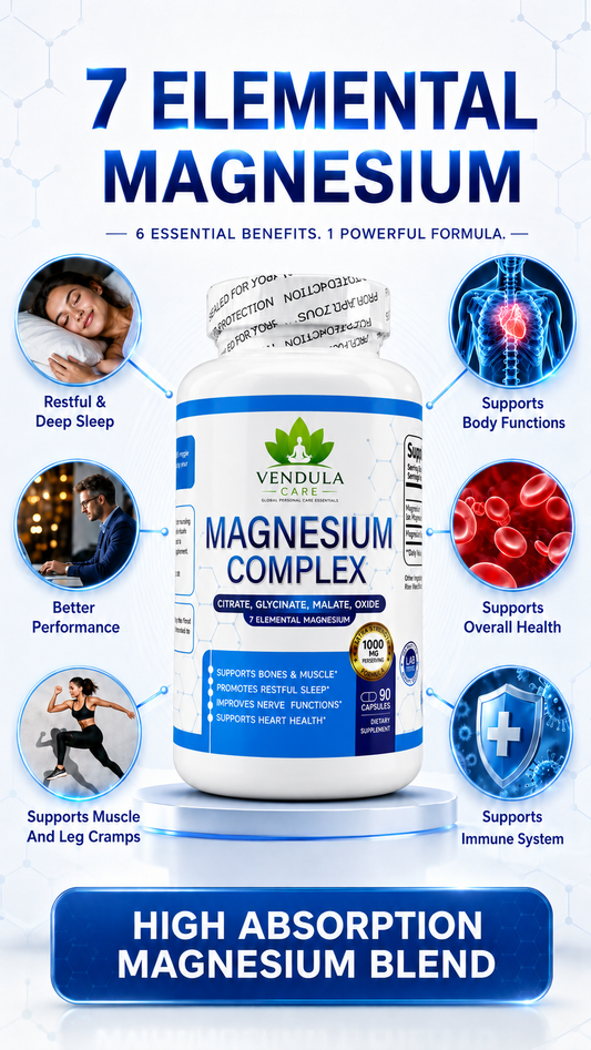 Magnesium Complex 1000mg Dietary Supplement Capsules