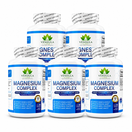 Magnesium Complex 1000mg Dietary Supplement Capsules