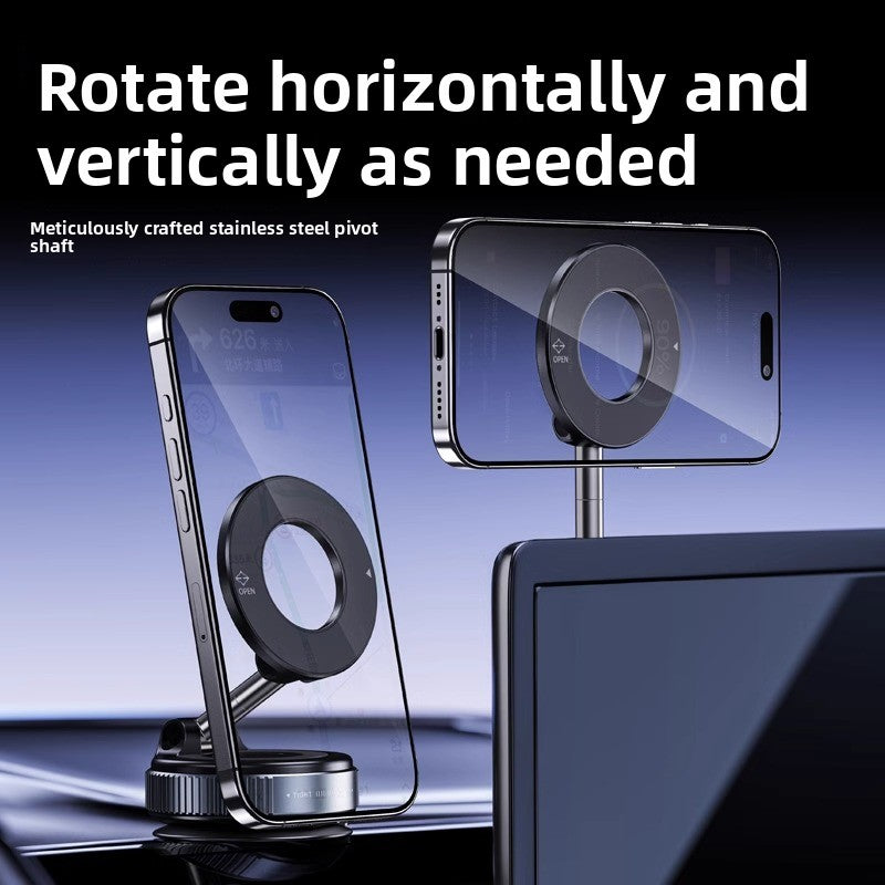 Magnetic Phone Holder With Rotation Charging Car Mount Gear globalswanky 02