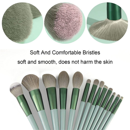 Makeup Brush Set 13Pcs Foundation Blush Eye Shadow Cosmetic globalswanky 03