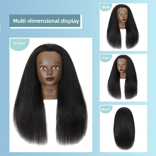 Mannequin Head for Braiding Practice, Styling & Hair Training Global Swanky 02