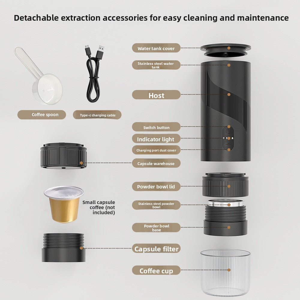 Manual Coffee Grinder with Hand Crank for Home and Travel global-swanky 3