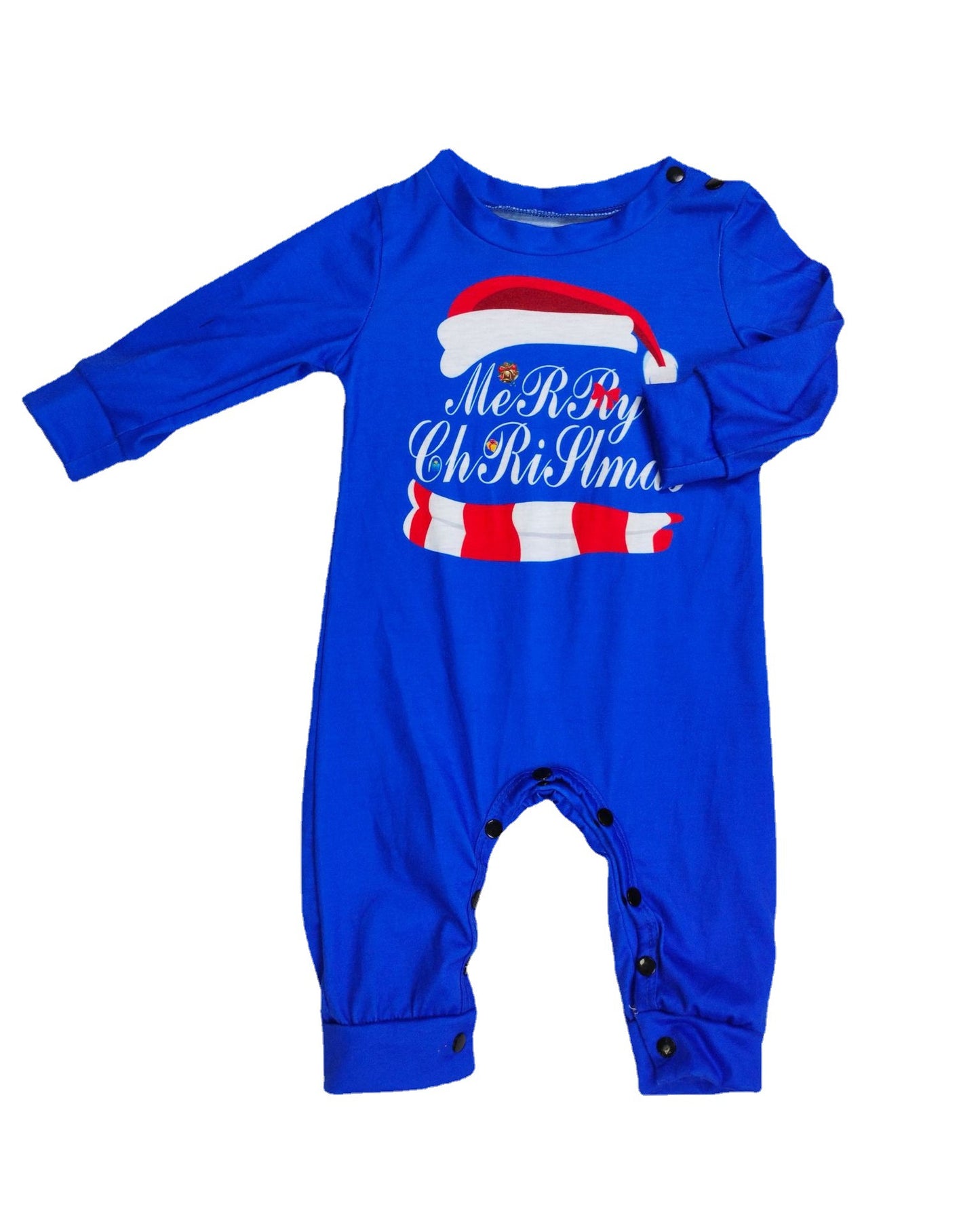 Matching Family Pajamas Sets Christmas PJ's Letter Print Top And Plaid Pants Jammies Sleepwear Global swanky 3