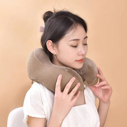 Memory Foam U-Shaped Travel Neck Pillow Soft Support Use globalswanky 01