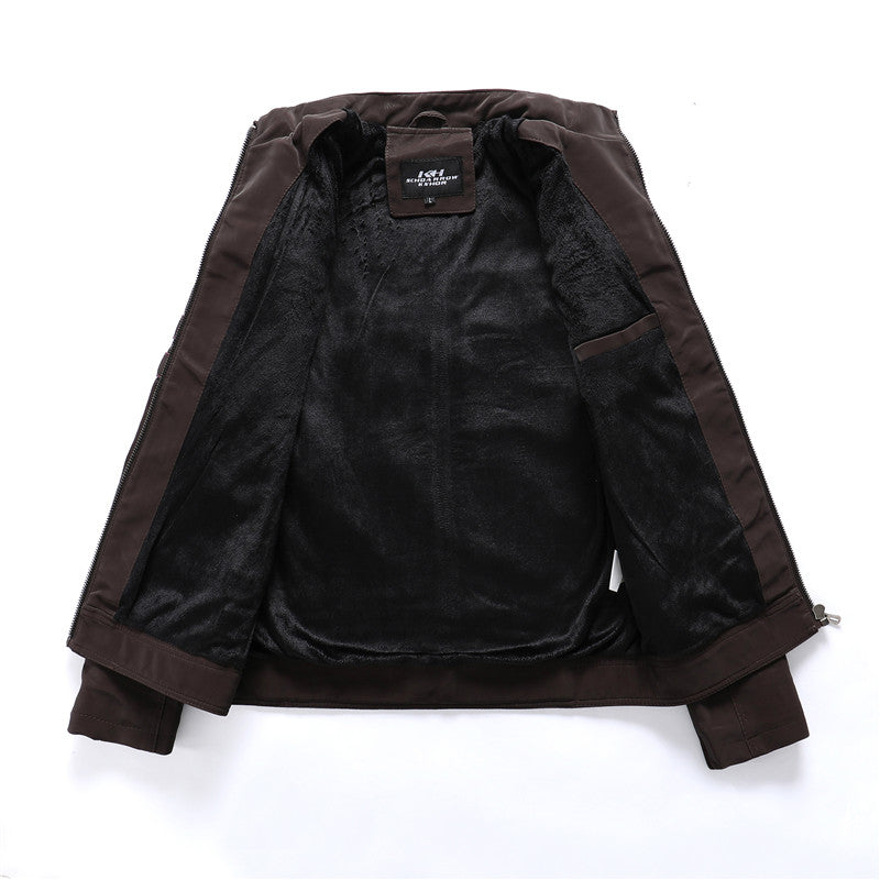 Men Fashion Pu Leather Jackets Coats Global swanky 3