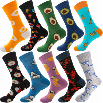  Men’s Autumn Diamond Patterned Socks Christmas Fruit Patterns
global-swanky 1