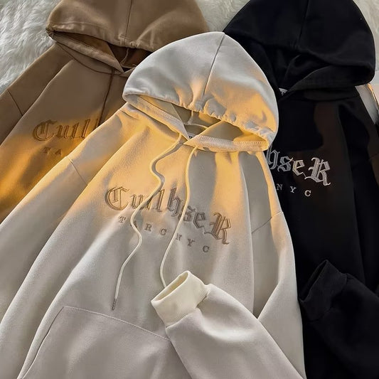 Men’s Black Hoodie – Distressed Wash & Lobster-Claw Button global swanky 1