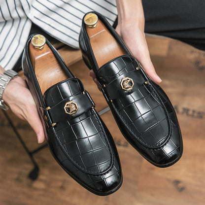 Men's Breathable Business Leather Loafers for Formal Style Global Swanky 2
