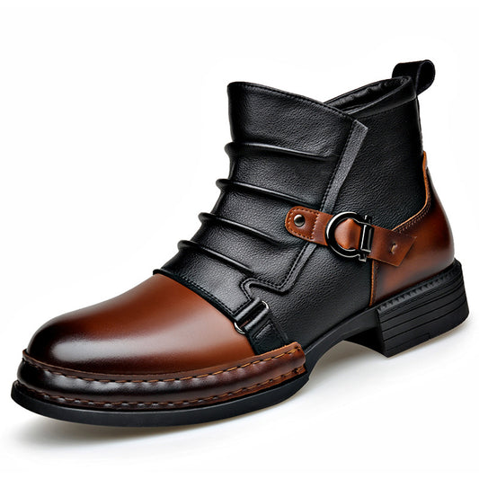  Men’s British-Style Retro Fleece-Lined Thermal Boots Zipper
global-swanky 2