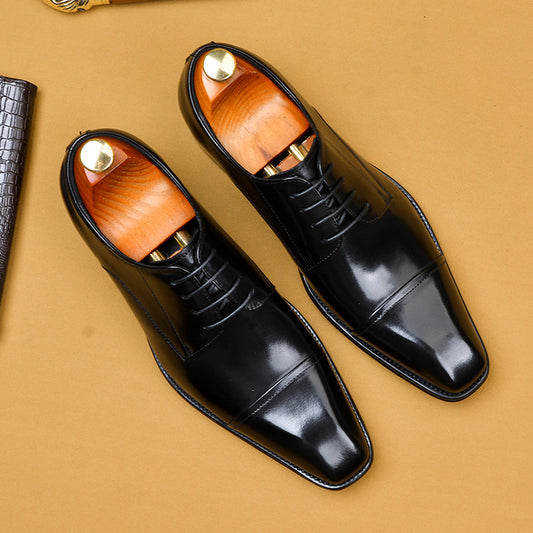  Men's British Leather Formal Business Shoes for Wedding Wear Global swanky 1