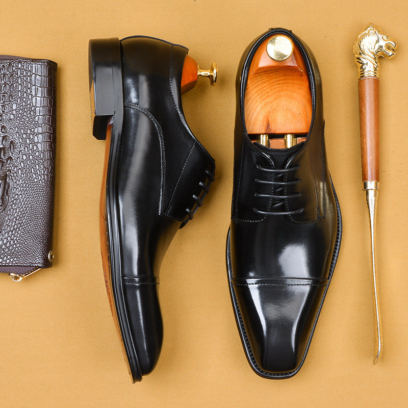  Men's British Leather Formal Business Shoes for Wedding Wear Global swanky 2