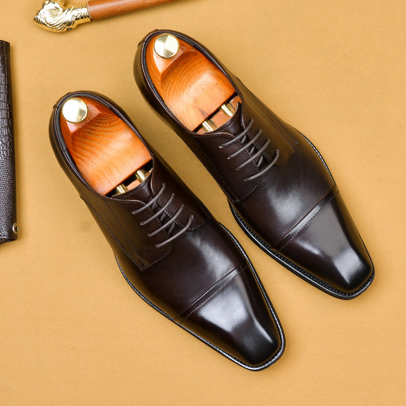  Men's British Leather Formal Business Shoes for Wedding Wear Global swanky 3