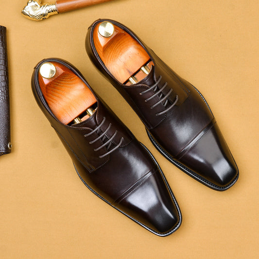  Men's British Leather Formal Business Shoes for Wedding Wear Global swanky 3