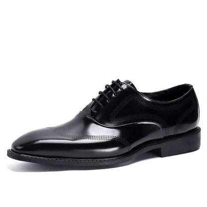 Men's Business Formal Casual British Leather Shoes for Office Global swanky 2