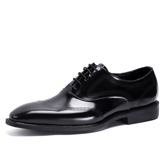 Men's Business Formal Casual British Leather Shoes for Office Global swanky 2