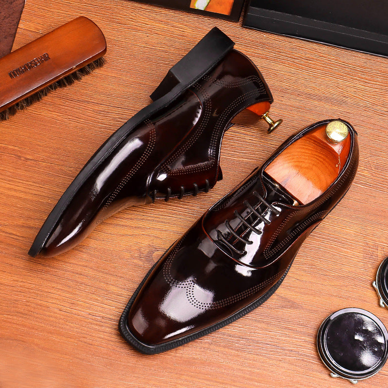 Men's Business Formal Casual British Leather Shoes for Office Global swanky 3
