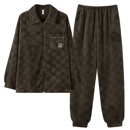 Men’s Coral Velvet Pajamas Suit – Soft & Luxurious Loungewear
global-swanky 3