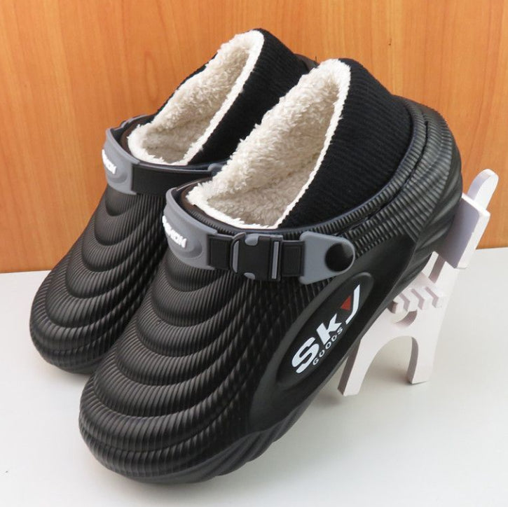 Men’s Cotton Slippers Anti-Slip Thick Sole Indoor Outdoor global swanky 3