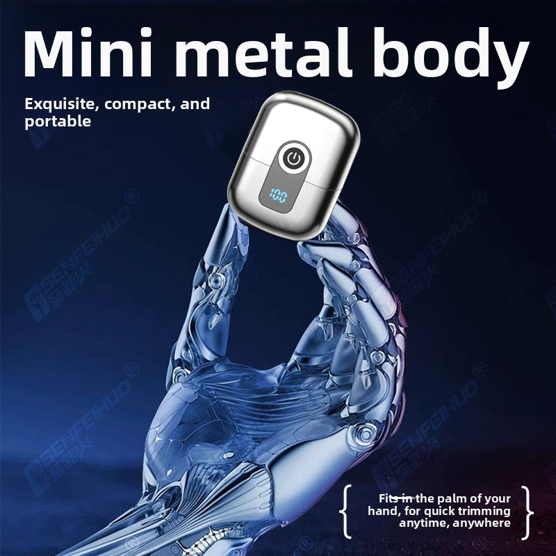 Men's Electric Mini Razor for Convenient Travel Grooming globalswanky 02