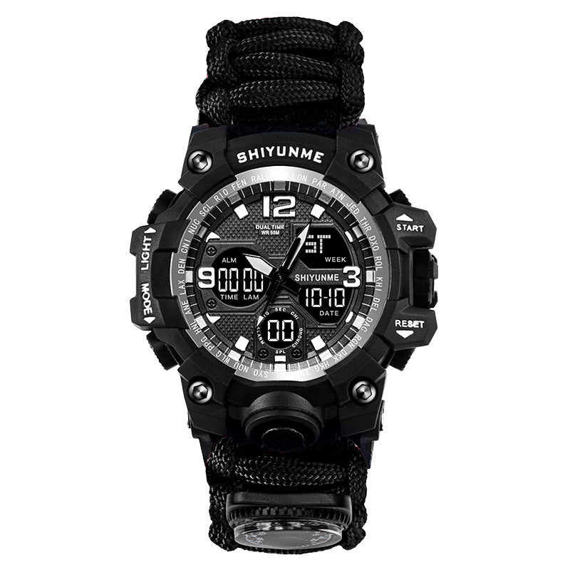 Men's Electronic Watch Multi-function Lifeline Whistle Global swanky 2