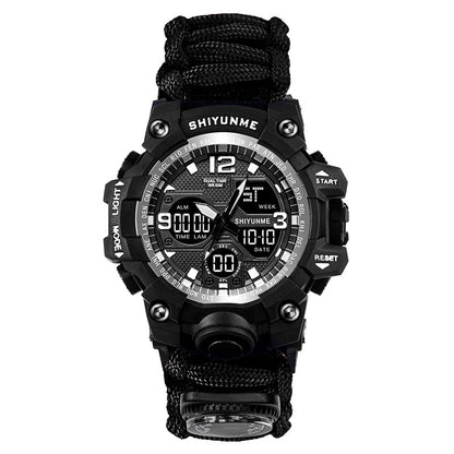 Men's Electronic Watch Multi-function Lifeline Whistle Global swanky 2