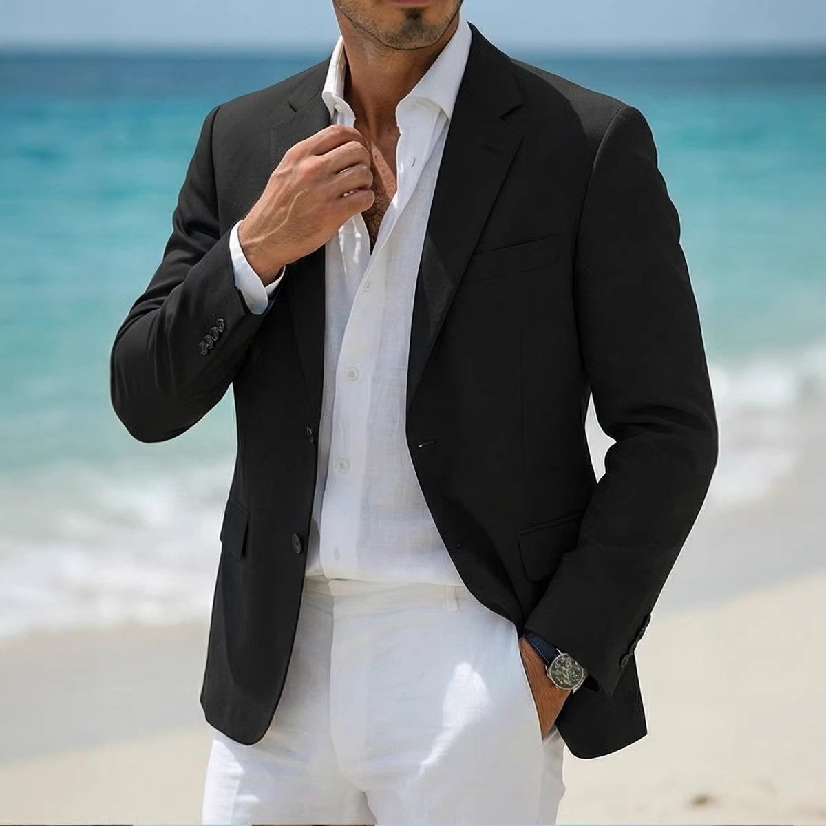 Men's Fashionable Bad-Boy Style Casual Jacket Global swanky 1