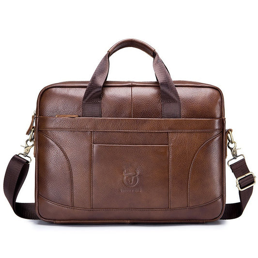  Men’s Large-Capacity Briefcase – Full-Grain Leather Design
global-swanky 3