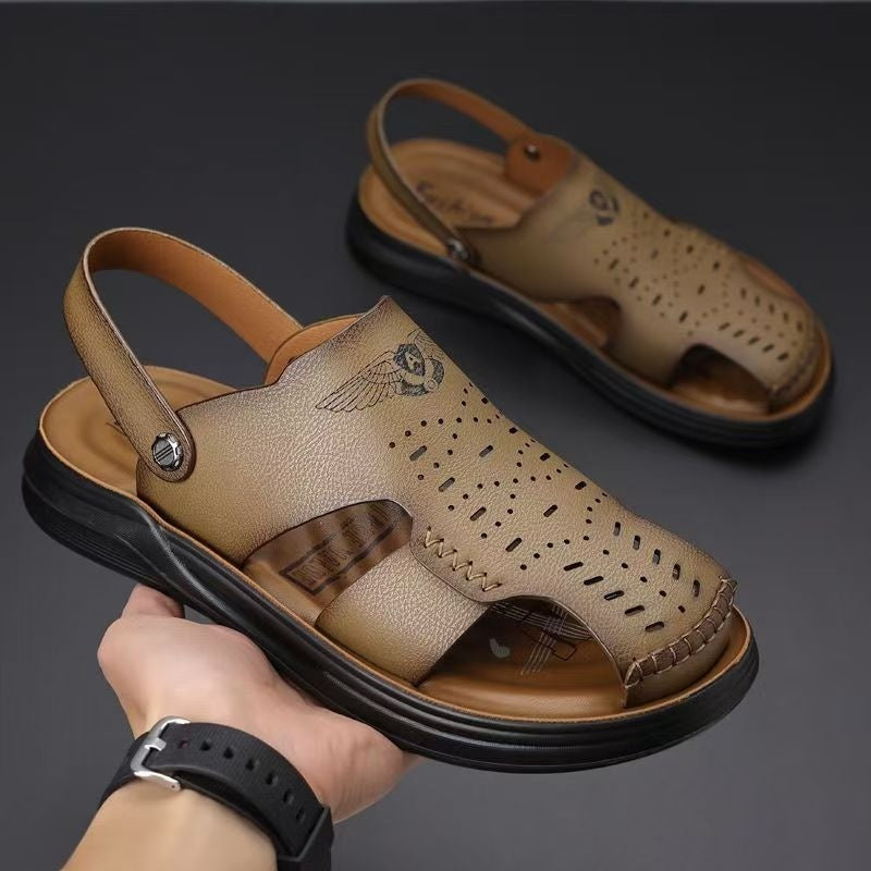  Men’s Leather Toe Sandals Outdoor Driving Casual Footwear
global-swanky 1