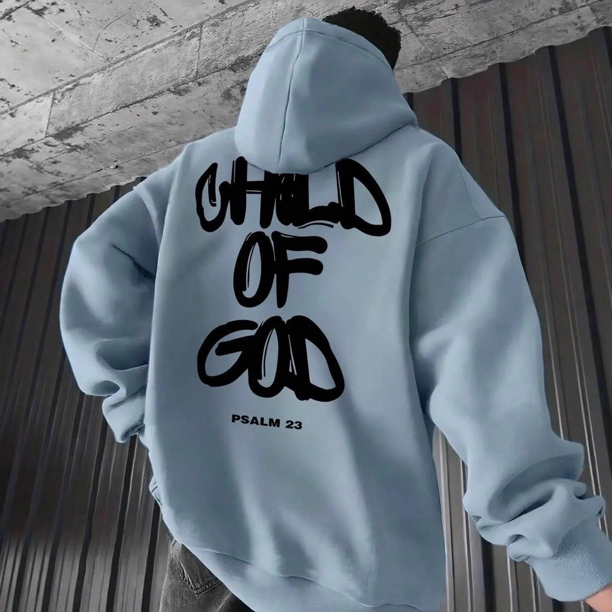 Men’s Letter-Print Hoodie – Fleece-Lined Pullover Top Comfort global swanky 1